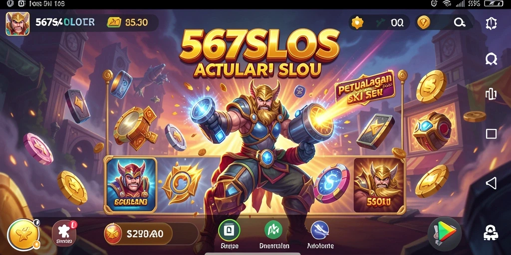 Tampilan gameplay <strong>567SLOTS</strong> yang penuh aksi dan keseruan.