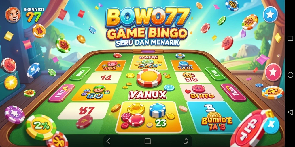 Gameplay seru BOWO77 dengan desain bingo yang menarik.