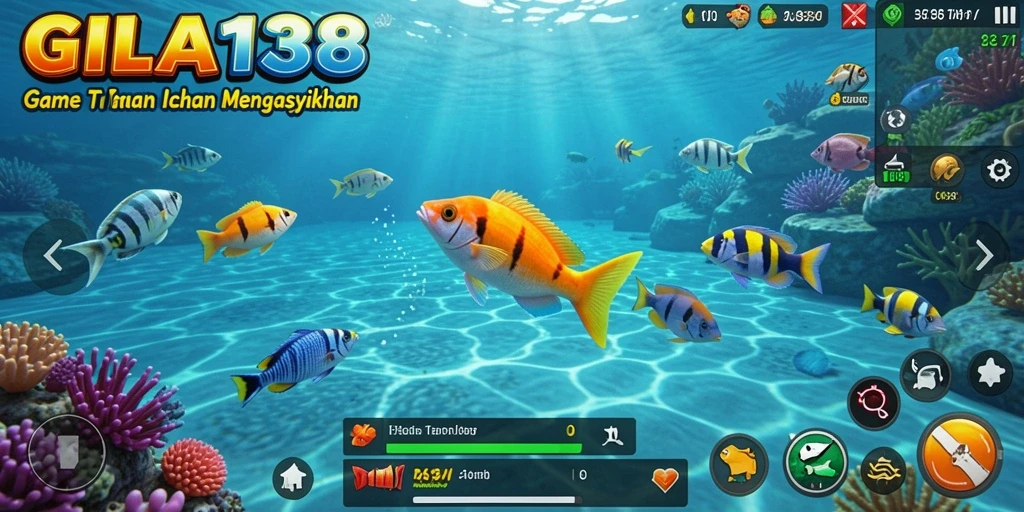 Screenshot gameplay GILA138 yang menampilkan aktivitas menembak ikan.