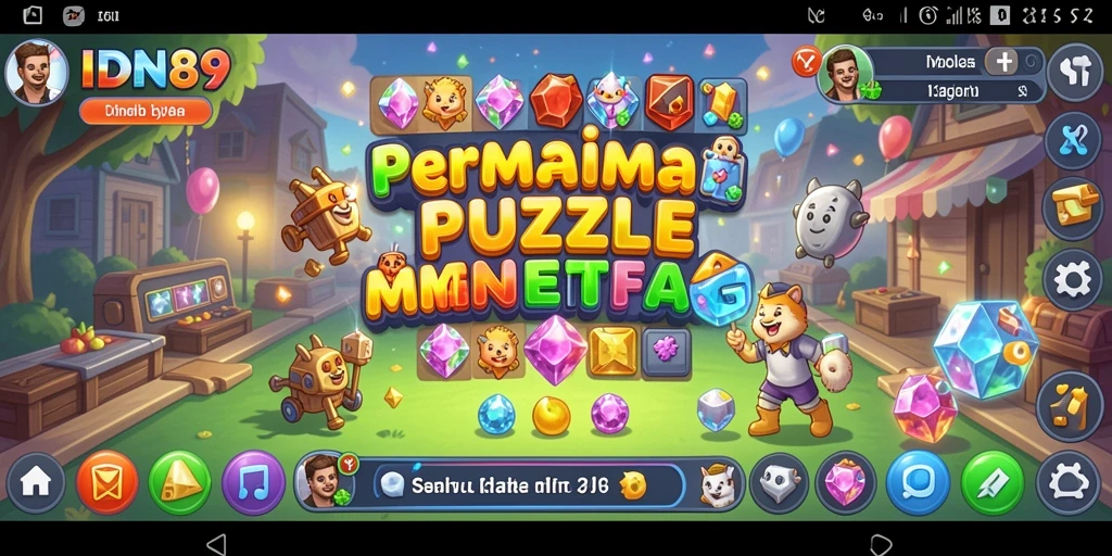 Screenshot menunjukkan gameplay seru IDN89 dengan teka-teki menarik.