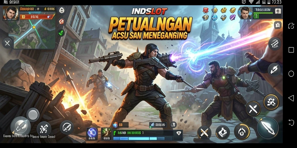 Tampilan gameplay seru dan aksi mendebarkan INDSLOT.