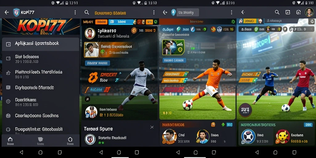 Tampilan utama gameplay KOPI77 dalam taruhan Sportsbook.