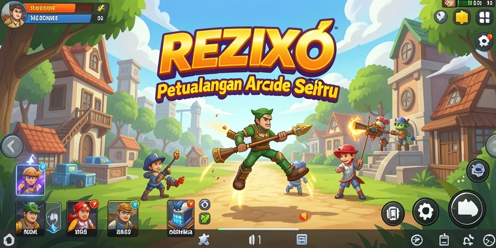 Tampilan menarik dari gameplay <strong>REZIXO</strong> yang penuh aksi.
