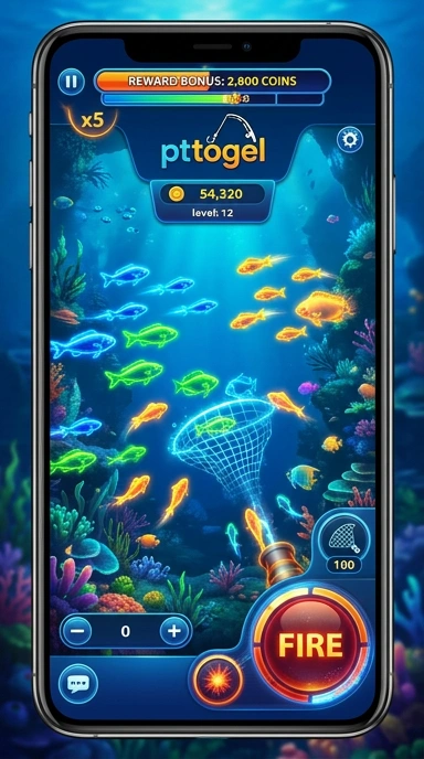Tampilan utama aplikasi pttogel dengan fitur menarik.